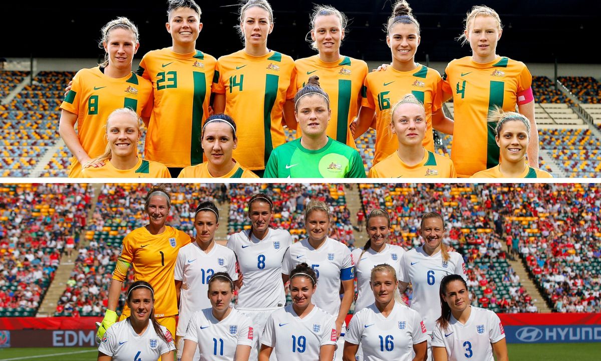 England women’s national football team vs australia women’s national football team timeline